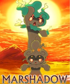 Marshadow Pokemon Poster Diamond Painting