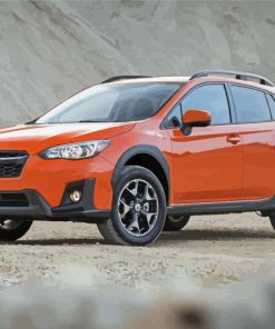 Orange Subaru Crosstrek Car Diamond Painting