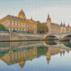 Sunrise River In Paris Diamond Painting