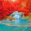 Waterfull Lake Landscape Diamond Painting