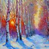 Winter Forest Art Diamond Painting