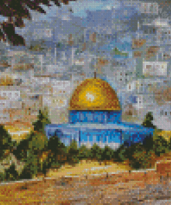 Aesthetic Dome Of The Rock Diamond Painting