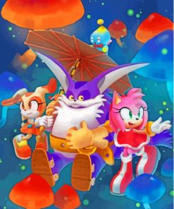 Big The Cat From Sonic Diamond Painting