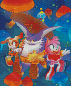 Big The Cat From Sonic Diamond Painting