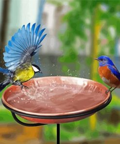 Birds And Garden Diamond Painting