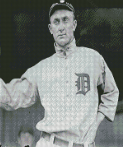 Black And White Ty Cobb Diamond Painting