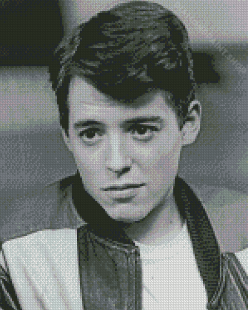 Black And White Ferris Bueller Diamond Painting