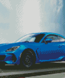 Blue Toyota Gr 86 Car Diamond Painting