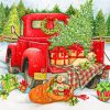 Christmas Truck Diamond Painting