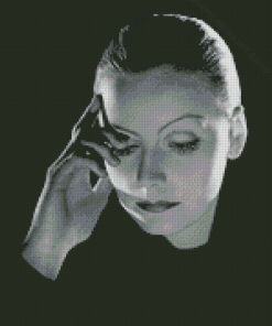 Close Up Black And White Greta Garbo Diamond Painting