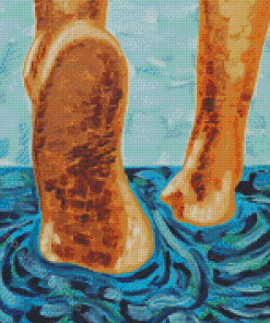 Feet In Water Diamond Painting