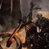 Ghost Rider Motorcycle Rider Diamond Painting