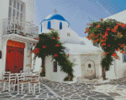 Greece Paros Diamond Painting