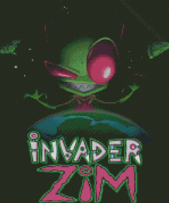 Invasor Zim Poster Diamond Painting