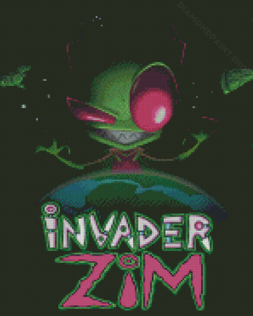 Invasor Zim Poster Diamond Painting