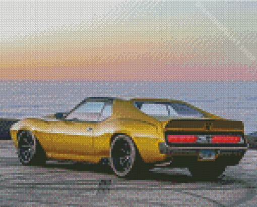 Javelin AMX Classic Car Diamond Painting