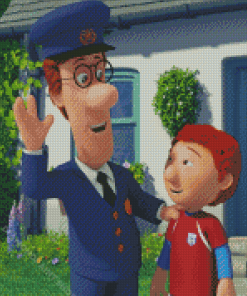 Julian And Postman Pat Diamond Painting