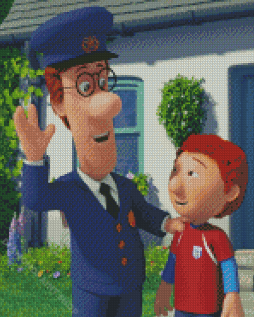 Julian And Postman Pat Diamond Painting