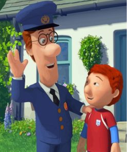 Julian And Postman Pat Diamond Painting