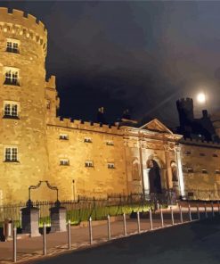 Kilkenny Castle At Night Diamond Painting