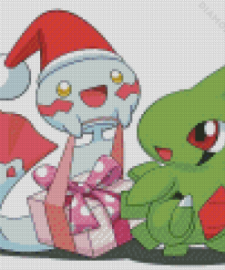 Larvitar And Chimecho Diamond Painting