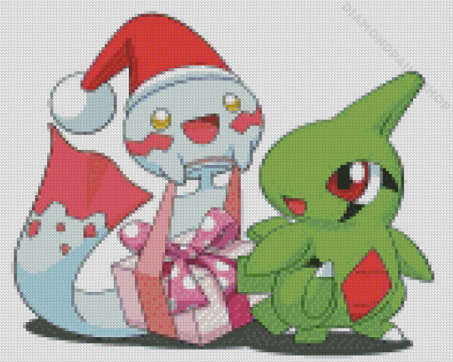 Larvitar And Chimecho Diamond Painting