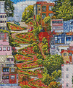 Lombard Street San Francisco California Diamond Painting