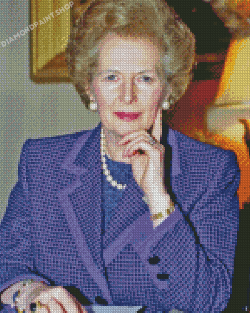 Margaret Thatcher Prime Ministre Diamond Painting