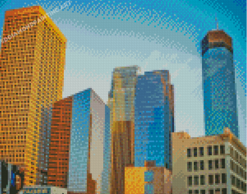 Minneapolis Skyline From Hennepin Skyway Diamond Painting
