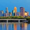 Minneapoli Skyline Diamond Painting