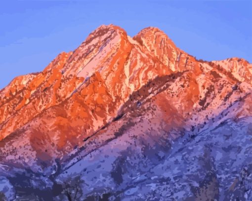 Mount Olympus Sunset Diamond Painting