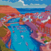 North Yorkshire Staithes Poster Diamond Painting
