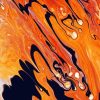 Orange Abstract Diamond Painting