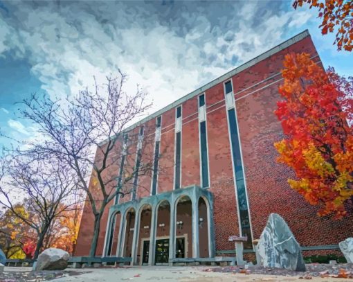 Purdue University Autumn Diamond Painting