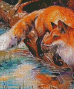 Red Fox Diamond Painting