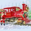 Santa Train Art Diamond Painting