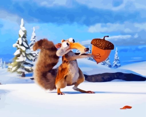 Scrat Ice Age Diamond Painting