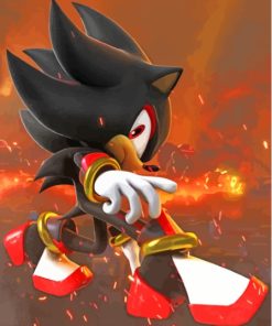 Shadow The Hedgehog Diamond Painting