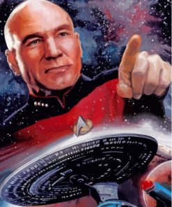Aesthetic Captain Picard Diamond Painting