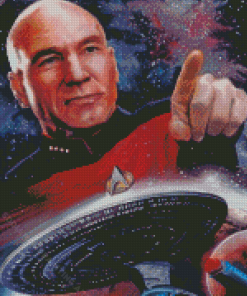 Aesthetic Captain Picard Diamond Painting