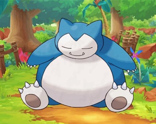 Aesthetic Snorlax Diamond Painting