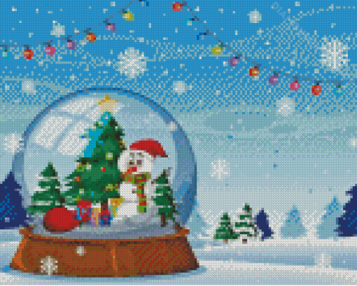 Aesthetic Snowdome Diamond Painting