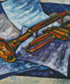 Aesthetic Still Life Trumpet Diamond Painting