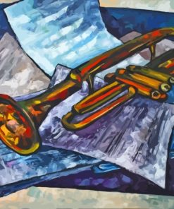 Aesthetic Still Life Trumpet Diamond Painting