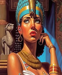 Aesthetic Ancient Egyptian Lady Diamond Painting