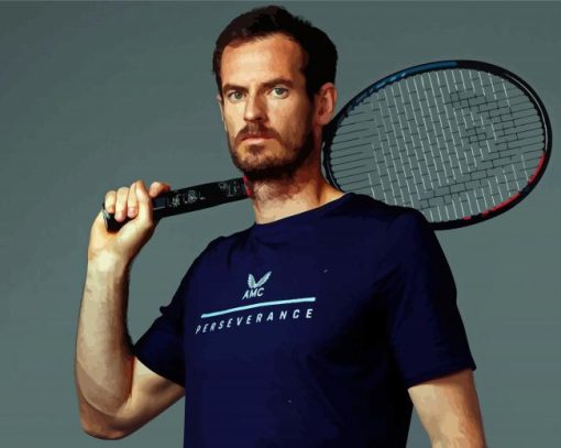 Andy Murray Tennis Player Diamond Painting