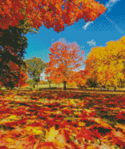 Autumn Central Park Diamond Painting