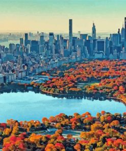 Autumn Central Park New York Diamond Painting