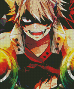 Cool Bakugo My Hero Diamond Painting