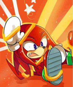 Cool Knuckles The Echidna Diamond Painting